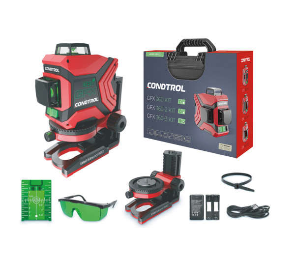 Лазерный нивелир CONDTROL GFX 360-3 Kit