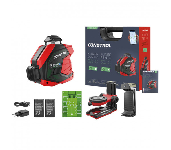 Лазерный нивелир CONDTROL XLiner Quattro 360G Kit