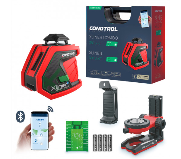 Лазерный нивелир CONDTROL XLiner Combo 360G Kit